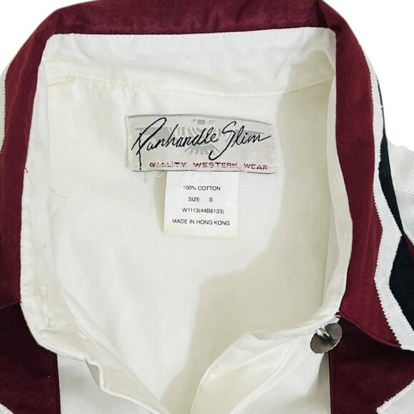 Vtg Panhandle Slim Western Rodeo Shirt Top Size S Concho Buttons Line Dancing - Picture 5 of 5